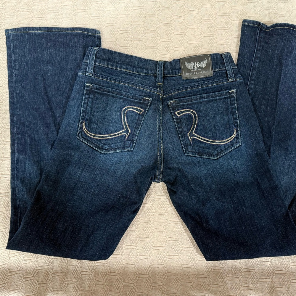 Rock & Republic Dark Indigo Boot Cut Jeans